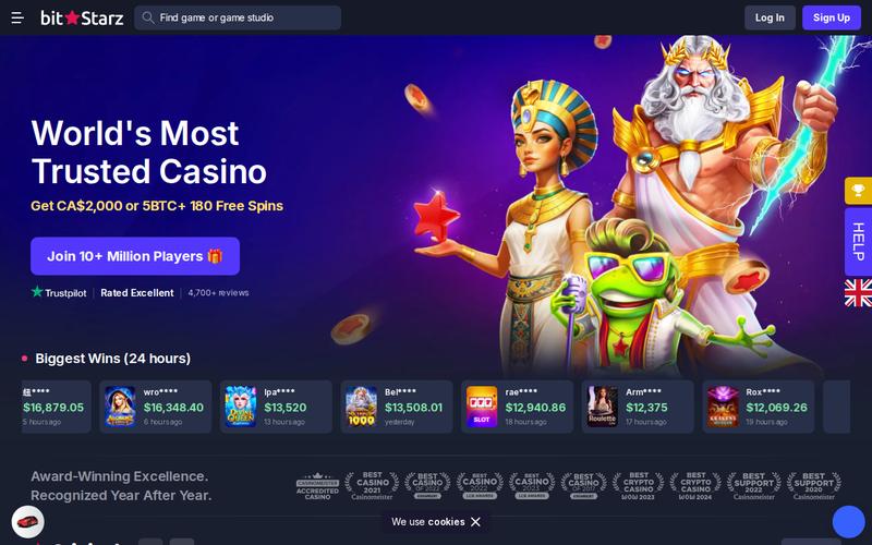 Bitstarz screenshot